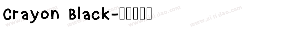 Crayon Black字体转换